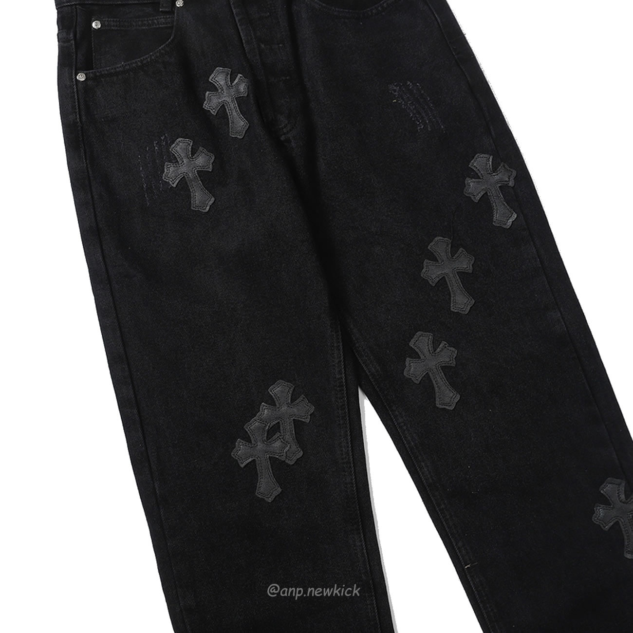 Chrome Hearts Black Cross Jeans (4) - newkick.cc